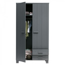 Dennis Solid Pine Wardrobe with 2 Drawers from Accessories for the Home