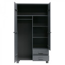 Dennis Solid Pine Wardrobe with 2 Drawers from Accessories for the Home