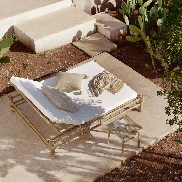 Tinekhome Natural Bamboo Side Table from Accessories for the Home