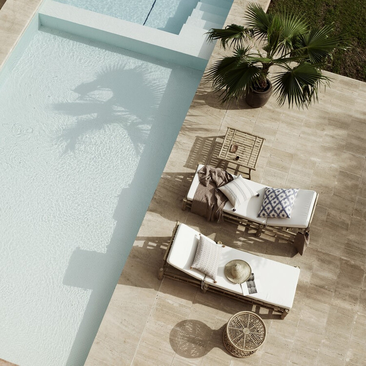 Tinekhome Natural Bamboo Side Table from Accessories for the Home