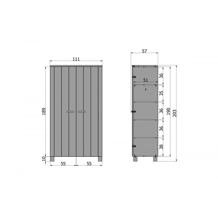 Dennis Solid Pine Wardrobe from Accessories for the Home Dennis Solid Pine Wardrobe from Accessories for the Home