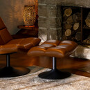 Dutchbone Bar Vintage Brown Foot Stool from Accessories for the Home