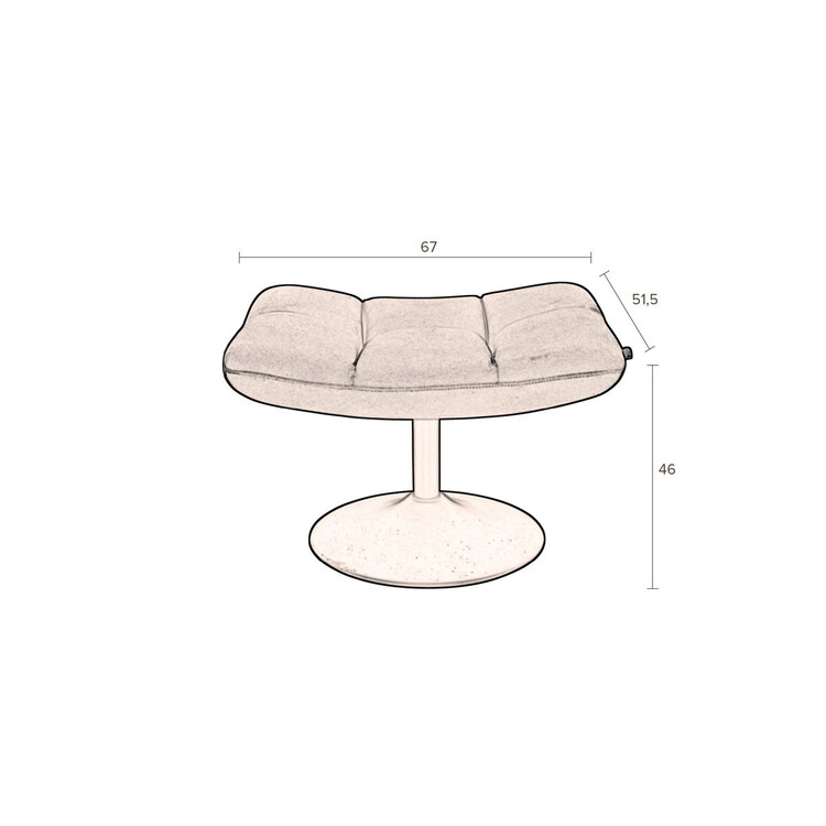 Dutchbone Bar Vintage Brown Foot Stool from Accessories for the Home Dutchbone Bar Vintage Brown Foot Stool from Accessories for the Home