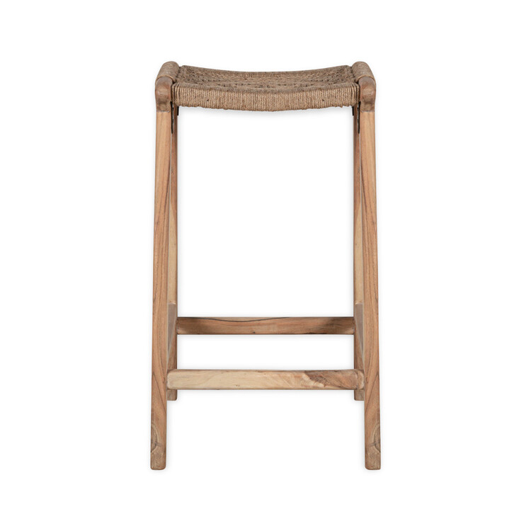 Vinay Woven Jute & Acacia Wood Counter Stool from Accessories for the Home Vinay Woven Jute & Acacia Wood Counter Stool from Accessories for the Home
