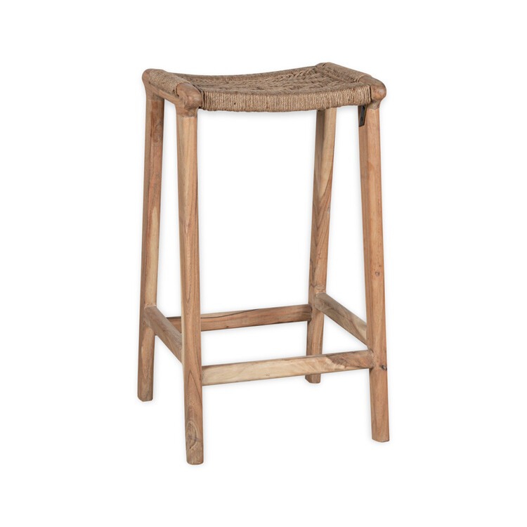 Vinay Woven Jute & Acacia Wood Counter Stool from Accessories for the Home Vinay Woven Jute & Acacia Wood Counter Stool from Accessories for the Home