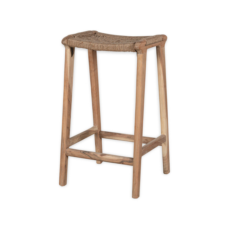 Vinay Woven Jute & Acacia Wood Counter Stool from Accessories for the Home Vinay Woven Jute & Acacia Wood Counter Stool from Accessories for the Home