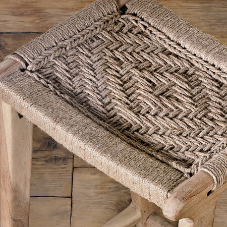 Vinay Woven Jute & Acacia Wood Counter Stool from Accessories for the Home 2