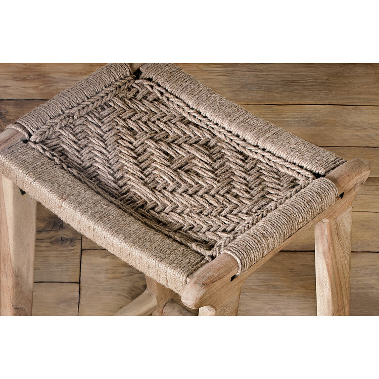 Vinay Woven Jute & Acacia Wood Counter Stool from Accessories for the Home Vinay Woven Jute & Acacia Wood Counter Stool from Accessories for the Home