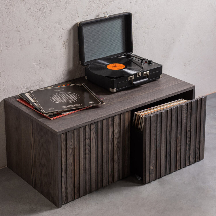 Woood Gravure Storage Bench- Black, Natural, Espresso or Dust from Accessories for the Home