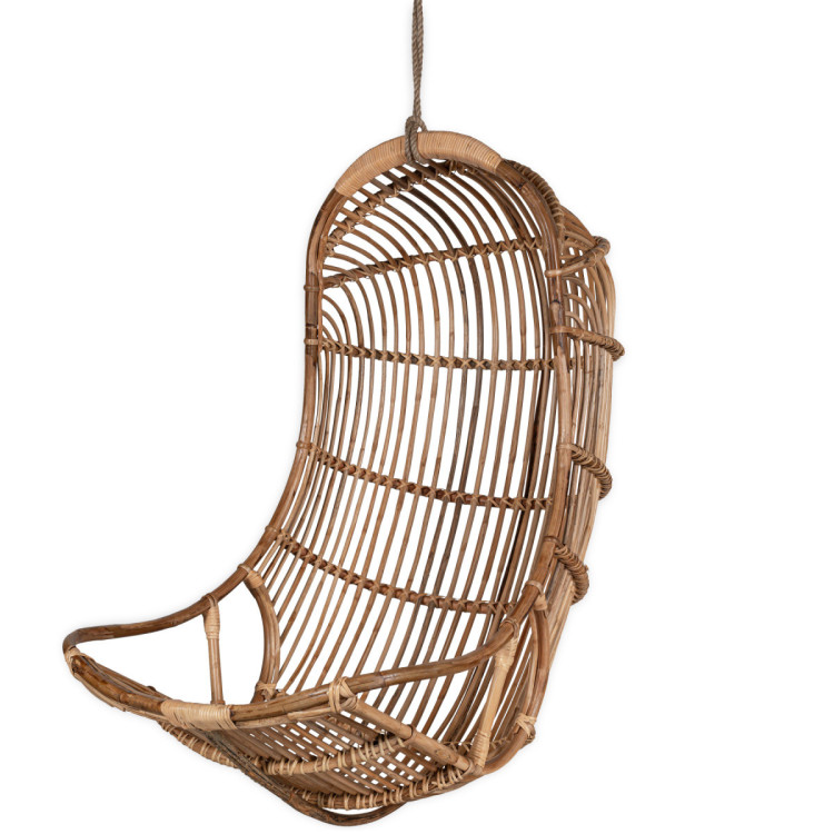 Nesari Natural Rattan Hanging Chair from Accessories for the Home