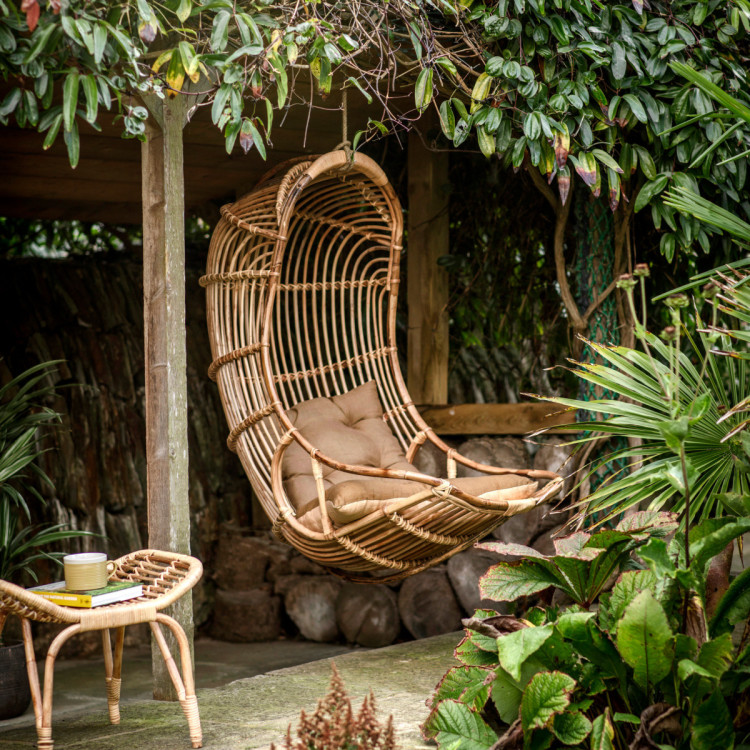Nesari Natural Rattan Hanging Chair from Accessories for the Home