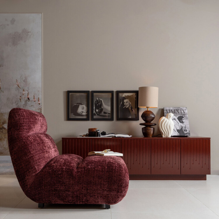 Pencil TV Cabinet in Merlot Gloss from Accessories for the Home