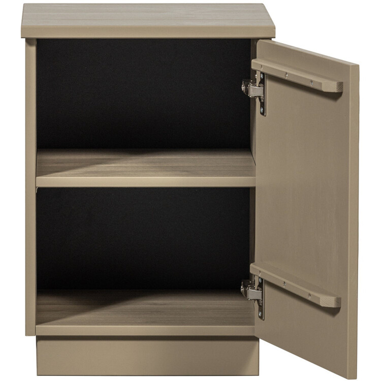 WOOOD Teo Bedside Cabinet in Mud from Accessories for the Home WOOOD Teo Bedside Cabinet in Mud from Accessories for the Home