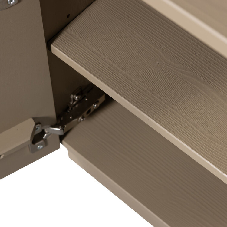 WOOOD Teo Bedside Cabinet in Mud from Accessories for the Home WOOOD Teo Bedside Cabinet in Mud from Accessories for the Home