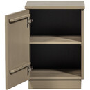 WOOOD Teo Bedside Cabinet in Mud from Accessories for the Home