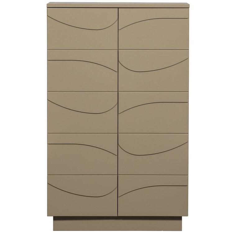 WOOOD Teo 2 Door Storage Cabinet in Mud from Accessories for the Home WOOOD Teo 2 Door Storage Cabinet in Mud from Accessories for the Home