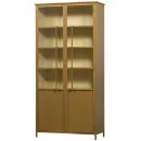 BePureHome Exhibit Honey Yellow Display Cabinet from Accessories for the Home