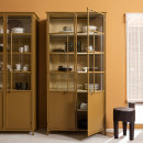 BePureHome Exhibit Honey Yellow Display Cabinet from Accessories for the Home