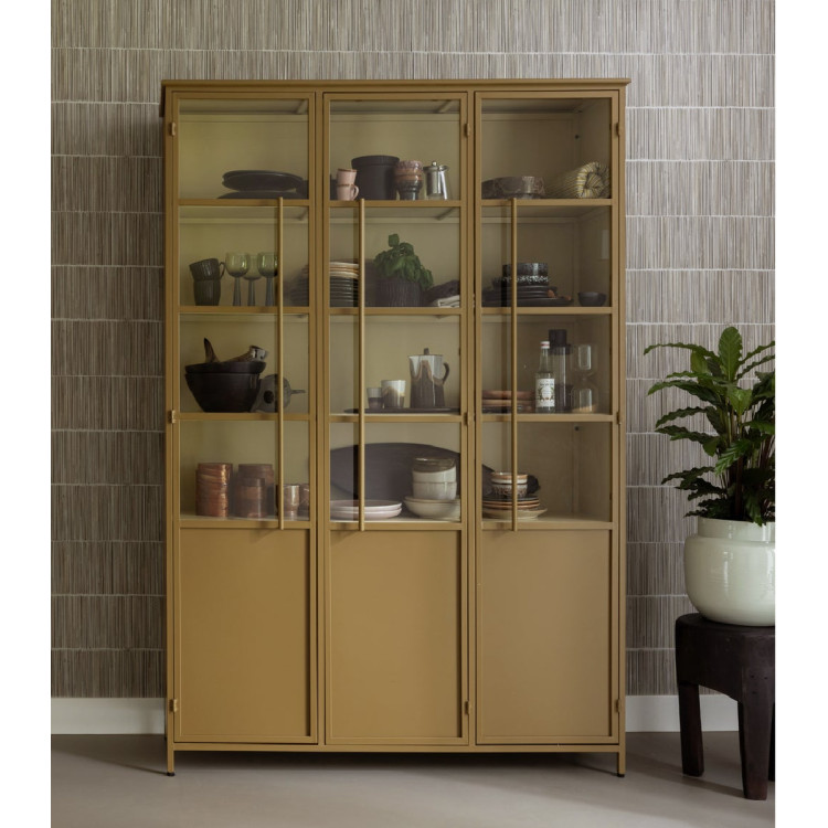 Exhibit Extra Large Honey Yellow Display Cabinet from Accessories for the Home