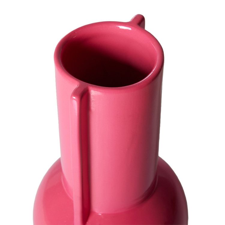 HKliving Hot Pink Ceramic Vase from Accessories for the Home