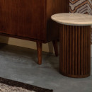 Dutchbone Arda Walnut Side Table from Accessories for the Home