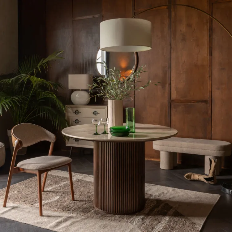 Dutchbone Arda Walnut Dining Table from Accessories for the Home Dutchbone Arda Walnut Dining Table from Accessories for the Home