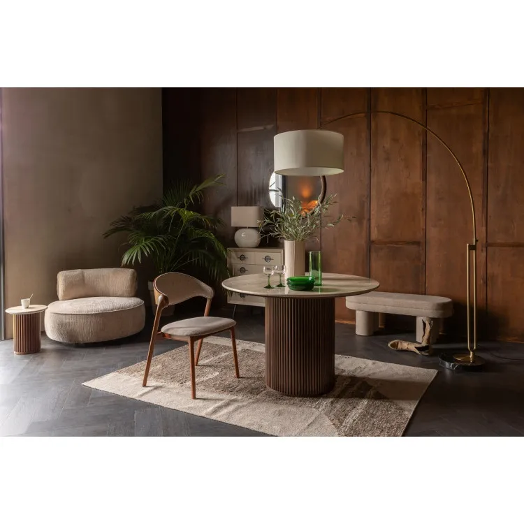 Dutchbone Arda Walnut Dining Table from Accessories for the Home Dutchbone Arda Walnut Dining Table from Accessories for the Home