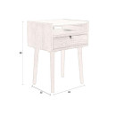 Dutchbone Arda Walnut Bedstand/Side Table from Accessories for the Home