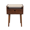 Dutchbone Arda Walnut Bedstand/Side Table from Accessories for the Home