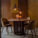 Dutchbone Barlet Circular Dining Table- Walnut or Oak from Accessories for the Home