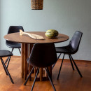 Dutchbone Barlet Circular Dining Table- Walnut or Oak from Accessories for the Home