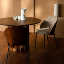 Dutchbone Barlet Circular Dining Table- Walnut or Oak from Accessories for the Home