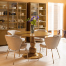 Blanco Honey Yellow Circular Dining Table from Accessories for the Home