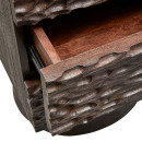 Crumble Carved Mango Wood Side Table with Drawers from Accessories for the Home