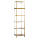 Mahi Antique Brass Slim Shelving Unit from Accessories for the Home