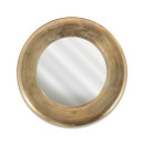 Yakira Antique Brass Round Mirror - 2 Sizes from Accessories for the Home