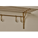 Basti Iron Storage Shelf in Antique Brass from Accessories for the Home