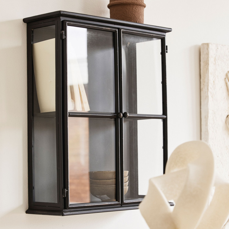 Nordal Downtown Small Iron Wall Cabinet from Accessories for the Home Nordal Downtown Small Iron Wall Cabinet from Accessories for the Home