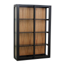 Nordal Bei Black Wall Cabinet with Sliding Doors from Accessories for the Home