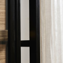 Nordal Bei Black Wall Cabinet with Sliding Doors from Accessories for the Home