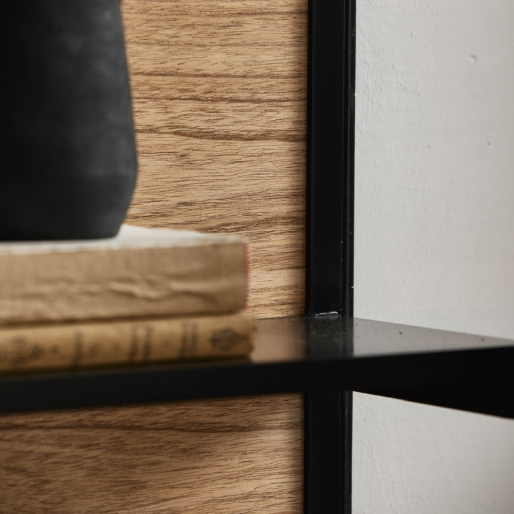 Nordal Bei Black Wall Cabinet with Sliding Doors from Accessories for the Home Nordal Bei Black Wall Cabinet with Sliding Doors from Accessories for the Home