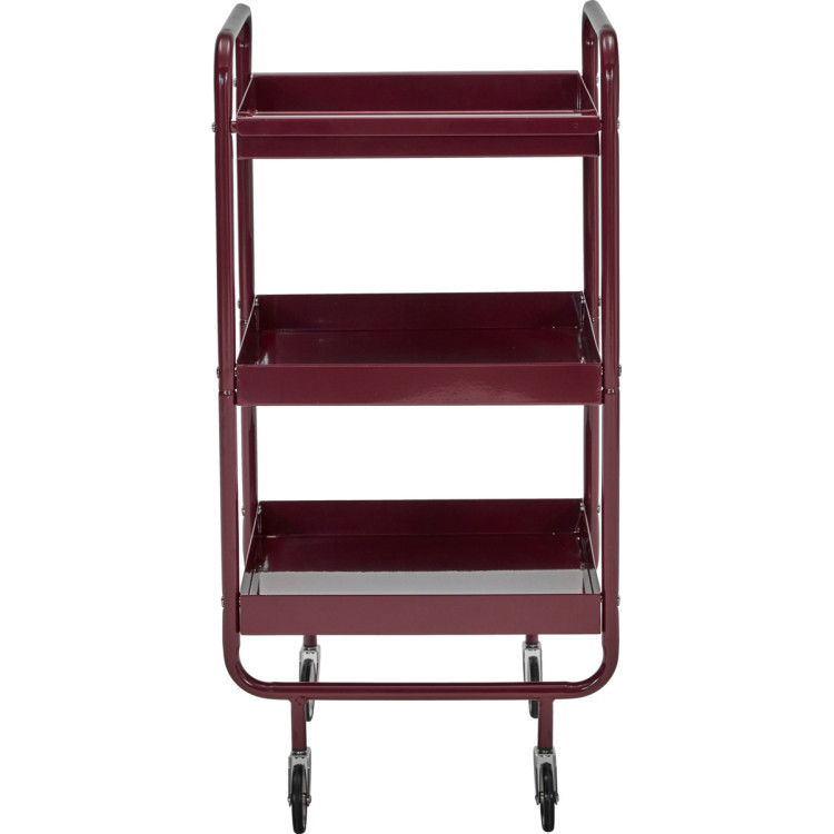 House Doctor Roll Trolley in Burgundy from Accessories for the Home House Doctor Roll Trolley in Burgundy from Accessories for the Home
