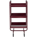 House Doctor Roll Trolley in Burgundy from Accessories for the Home