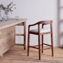 Anbu Acacia Upholstered Counter Chair- Washed Walnut from Accessories for the Home