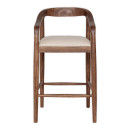 Anbu Acacia Upholstered Counter Chair- Washed Walnut from Accessories for the Home