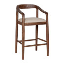 Anbu Acacia Upholstered Counter Chair- Washed Walnut from Accessories for the Home