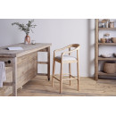 Anbu Mango Wood Upholstered Counter Chair- Natural from Accessories for the Home