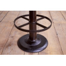 Narwana Leather & Iron Bar Chair- Aged Black from Accessories for the Home