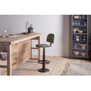 Narwana Leather & Iron Bar Chair- Rich Green from Accessories for the Home