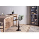 Narwana Leather & Iron Bar Chair- Rich Green from Accessories for the Home